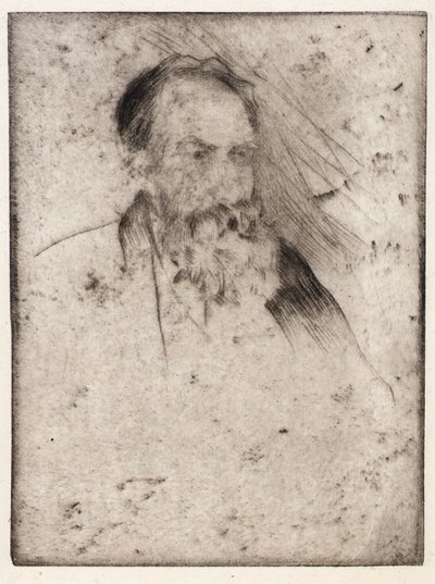 Portret Alberta P. Rydera autorstwa J. Alden Weir
