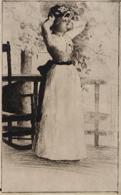 Portret panny Hoe autorstwa J. Alden Weir