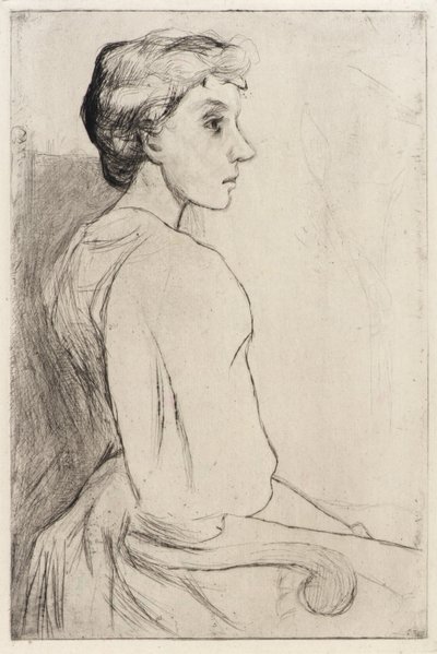 Portret kobiety autorstwa J. Alden Weir
