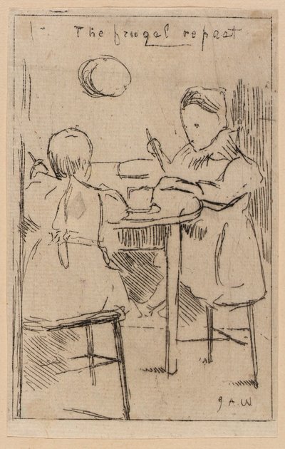Oszczędna uczta - Wyspa Man autorstwa J. Alden Weir