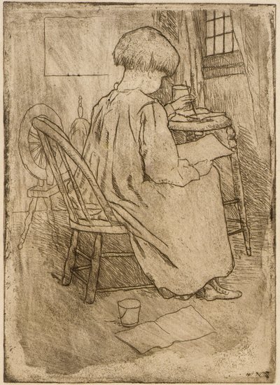 Mały artysta autorstwa J. Alden Weir
