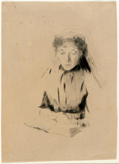 Mały portret (młoda kobieta) autorstwa J. Alden Weir