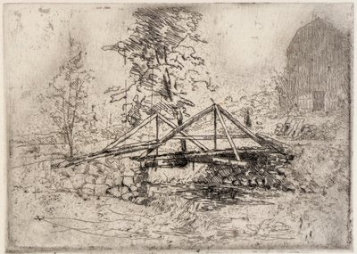 Drewniany most autorstwa J. Alden Weir
