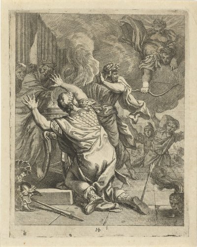 Śmierć Achillesa Sceny z życia Achillesa (tytuł serii) Vitam et mortem Achilli (tytuł serii) autorstwa J. Alexander Janssens