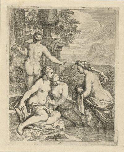 Thetis wraca do swoich nimf wodnych Sceny z życia Achillesa (tytuł serii) Vitam et mortem Achilli (tytuł serii) autorstwa J. Alexander Janssens