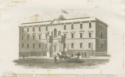 Burslem - fabryka panów Samuela Alcock & Cos.: staloryt, nd [?XIX w.] (druk) autorstwa J Barlow