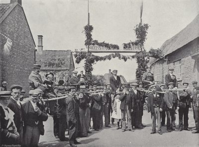 Corby Pole Fair, Chairing and Poleing Goście autorstwa J. Benjamin Stone