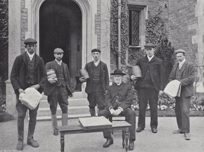Hallaton Hare Pie Festival, wikariusz i delegacja autorstwa J. Benjamin Stone