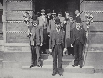 Hocktide w Hungerford, Constable i Tutti Men autorstwa J. Benjamin Stone