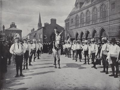 Knutsford May Day Festival, Tancerze Morris autorstwa J. Benjamin Stone