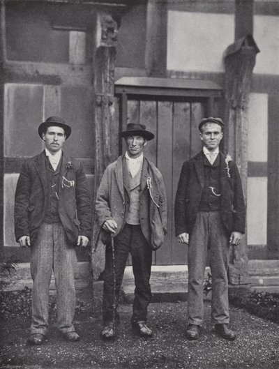 Stratford-on-Avon Mop, oznaczający Hire autorstwa J. Benjamin Stone