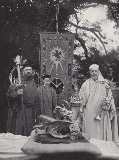 Walijski Eisteddfod, regalia i oficerowie autorstwa J. Benjamin Stone