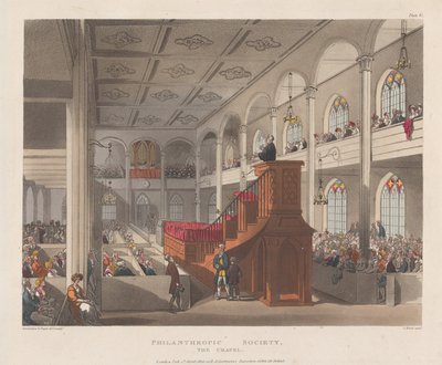 Towarzystwo Filantropijne, Kaplica, 1 kwietnia 1809., 1 kwietnia 1809. autorstwa J. Bluck