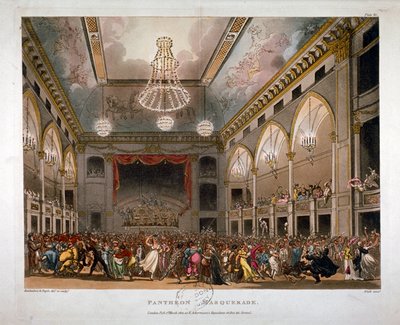 Panteon, Oxford Street, Westminster, 1809 autorstwa J Bluck