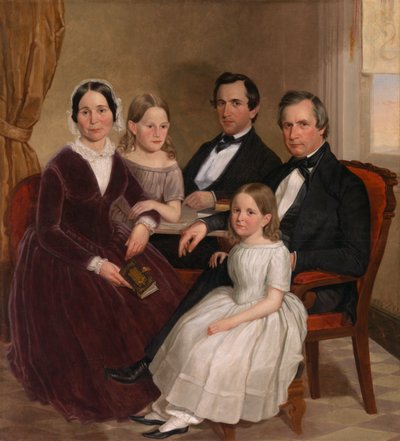 William Jervis Hough i Rodzina, ok. 1930 r. 1852-1853. autorstwa J. Brayton Wilcox