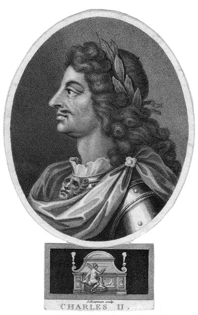 Karol II, król Anglii, Szkocji i Irlandii, XIX wiek. autorstwa J. Chapman