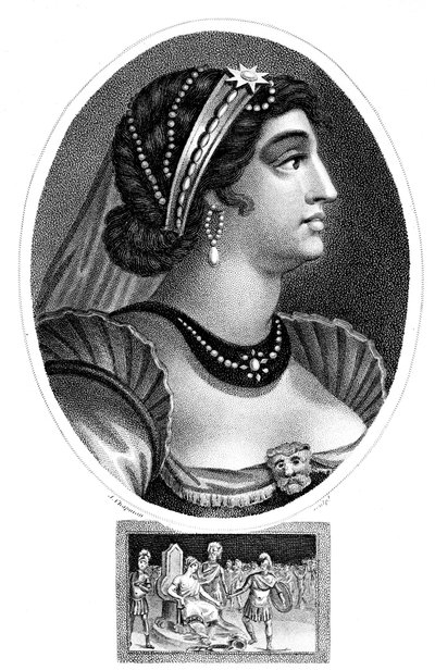 Kleopatra, królowa Egiptu, 1804. autorstwa J. Chapman