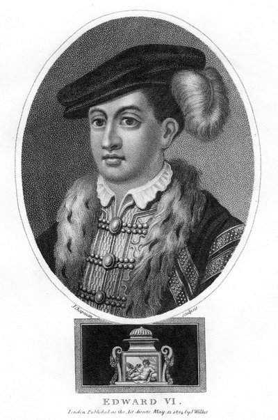 Edward VI, król Anglii, 1804. autorstwa J. Chapman