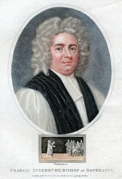 Francis Atterbury, angielski literat, polityk i biskup, 1798. autorstwa J. Chapman