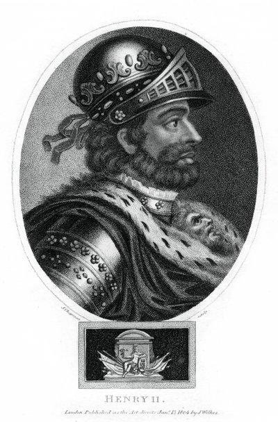 Henryk II, król Anglii, 1804. autorstwa J. Chapman