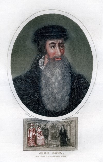 John Knox, szkocki reformator religijny, 1812 r. autorstwa J. Chapman