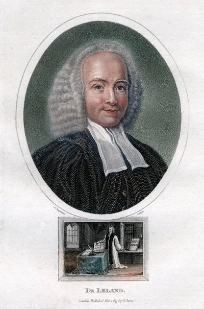John Leland, XVIII-wieczny angielski pastor prezbiteriański i autor prac teologicznych, 1813. autorstwa J. Chapman