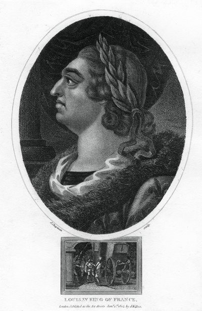 Ludwik XV, król Francji, 1805. autorstwa J. Chapman