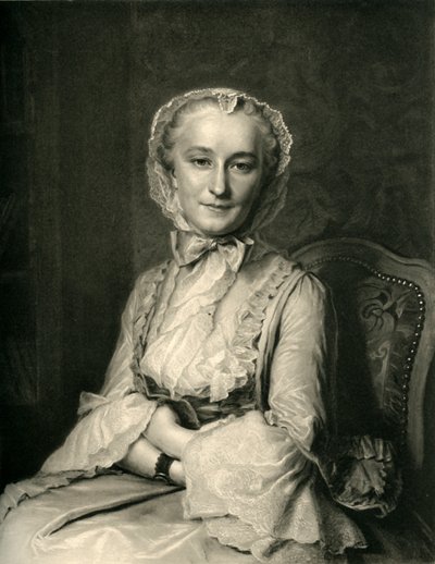 „Portret Mademoiselle Sallé”, ok. 1750, 1908. autorstwa J Chauvet