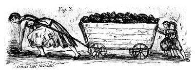 Kobiety i dzieci miotacze węgla, Mid and East Lothian, Szkocja, 1848 autorstwa J. Christie