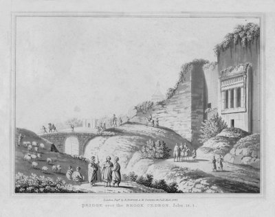 Most na potoku Cedron. Jan, 18.1, 1830 autorstwa J. Clarke