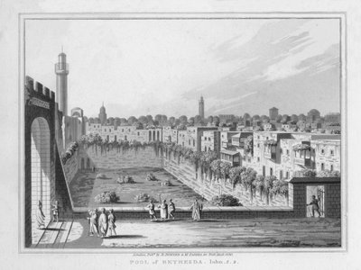 Basen Bethesdy. Jan. 5. 2., 1830 r autorstwa J. Clarke