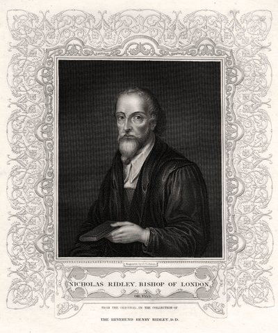 Nicholas Ridley, biskup Londynu, XIX wiek autorstwa J. Cochran