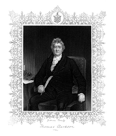 Thomas Clarkson, angielski polityk i działacz przeciw niewolnictwu, XIX wiek. autorstwa J. Cochran