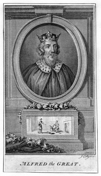 Alfred Wielki, XVIII wiek autorstwa J. Collyer