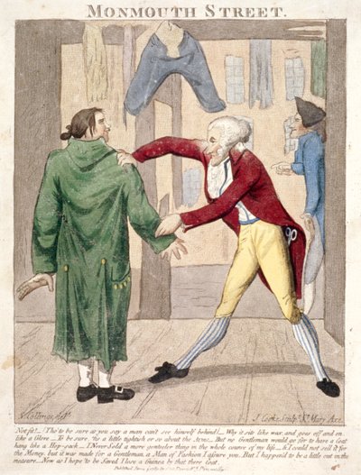 – Ulica Monmouth. Nie pasuje! ...”, 1789 autorstwa J Cooke