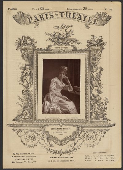 Teatr Paryski: Clementine Schmidt autorstwa J. Émile Tourtin
