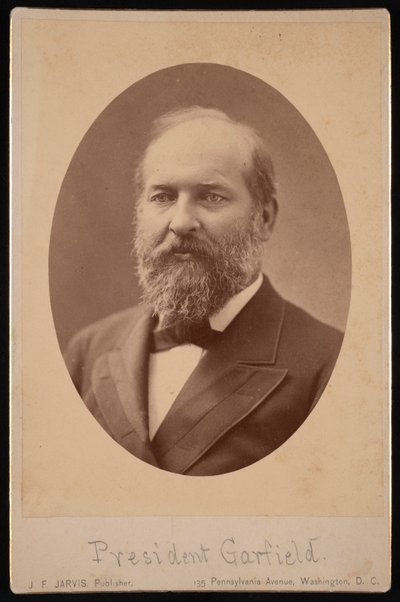 Portret Jamesa Abrama Garfielda 1831-1881, marzec 1881. autorstwa J F Jarvis