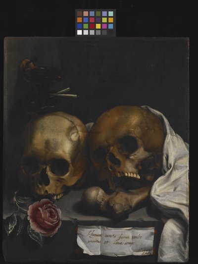 Martwa natura Vanitas autorstwa J Falk