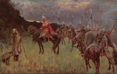 Pieśń Olega Mądrego (olej na płótnie) autorstwa J. G. Myasoyedov