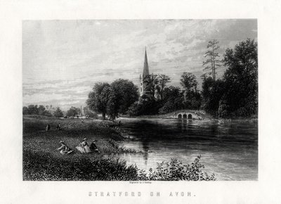Stratford nad Avonem, Anglia, 1883 r. autorstwa J. Godfrey