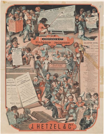 Lista funduszy J. Hetzel & Cie w Paryżu Etrennes 1878 (tytuł na obiekcie) autorstwa J. Géoffroy Dickinson