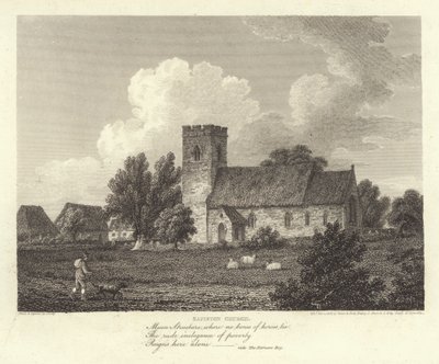 Robert Bloomfield, poeta: Sapiston Church (rycina) autorstwa J. Greig