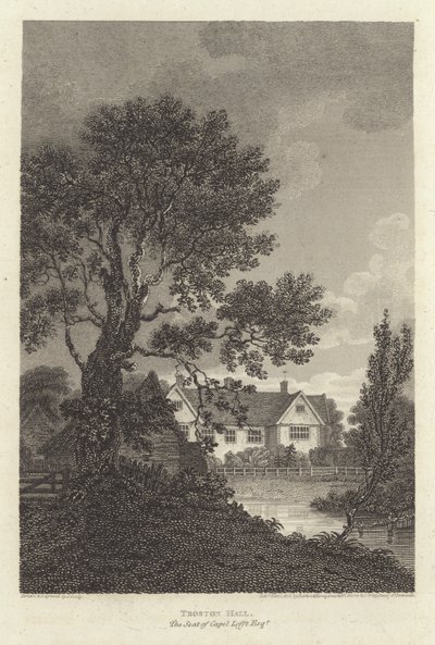 Robert Bloomfield, poeta: Troston Hall, siedziba Capel Lofft Esquire (grafika) autorstwa J. Greig