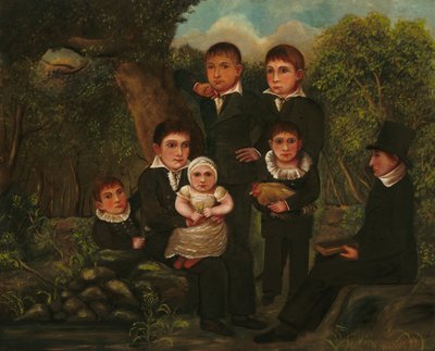 Abraham Clark i jego dzieci, 1822. autorstwa J. H.