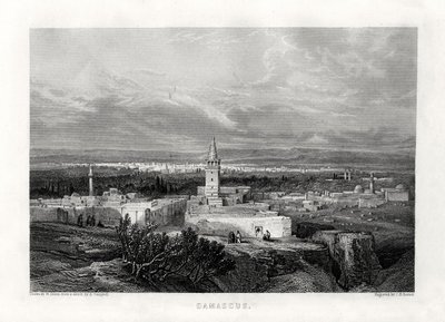 Damaszek, Syria, XIX w. autorstwa J. H. Kernot