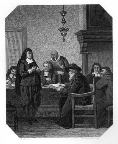 Benedykt Spinoza, XVII-wieczny filozof holenderski, ok. 1870. autorstwa J. H. Rennefeld
