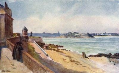 Z moich okien, St Malo (kolor lito) autorstwa J. Hardwicke Lewis