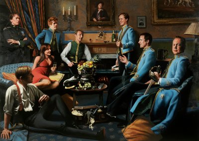 Portret bałaganu, 2000-2010 (olej na płótnie) autorstwa J Hugh L Beattie