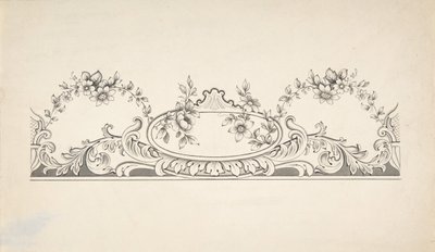 Projekt do dekoracji paneli, 1828-40. autorstwa J Hulme