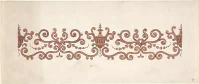 Projekt do dekoracji paneli, 1828-40. autorstwa J Hulme